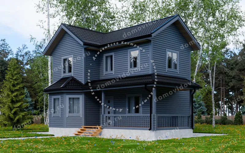 Каркасный дом 7×9