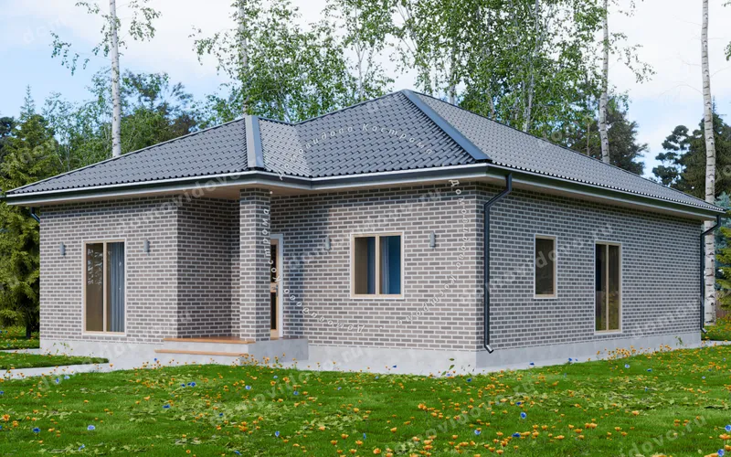Кирпичный дом 10,5×13