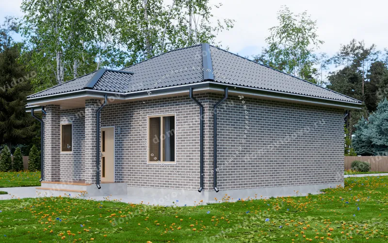 Кирпичный дом 8×10