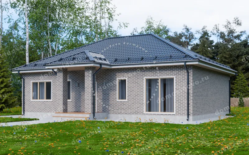 Кирпичный дом 10×14