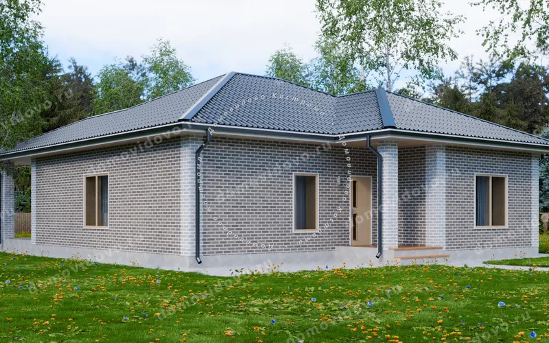 Кирпичный дом 12×12
