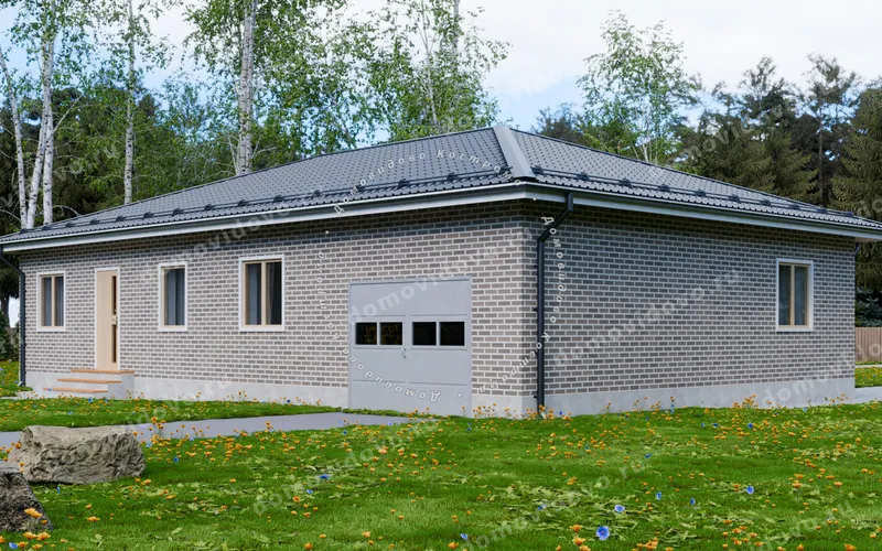 Кирпичный дом 10×11