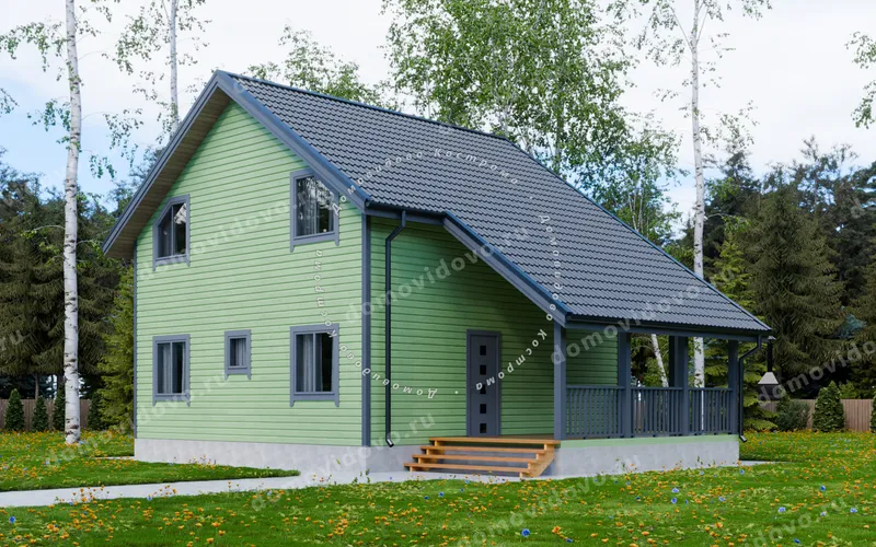 Каркасный дом 8х8