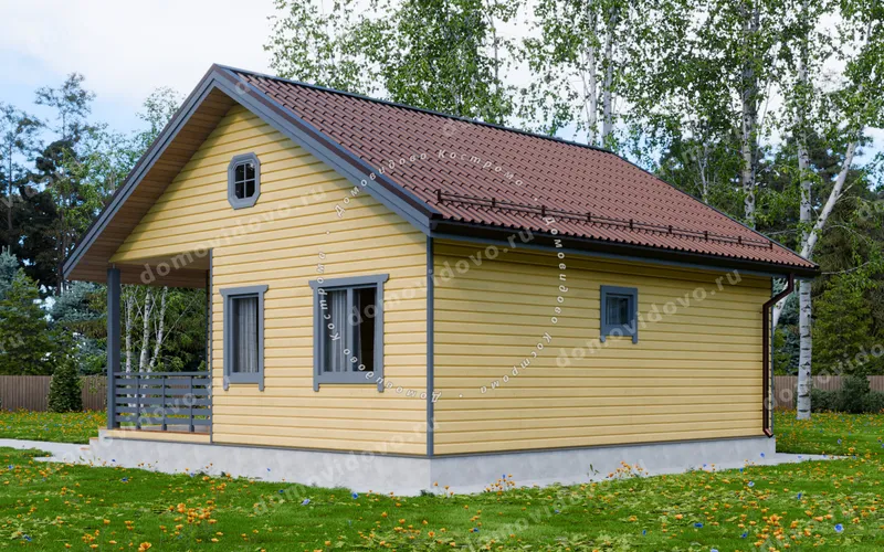 Каркасный дом 8×8