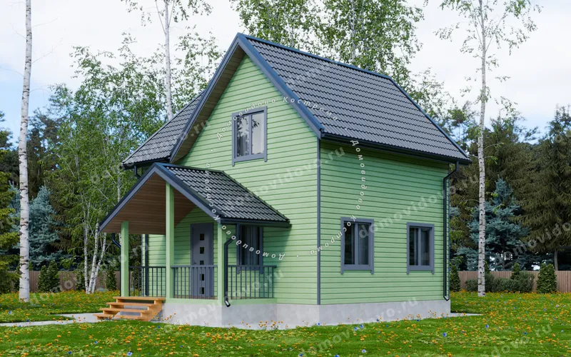 Каркасный дом 6×8